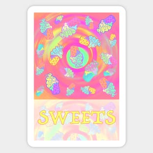 Ice cream rainbow Sticker